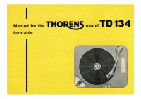 Thorens TD-134-Owners-Manual 